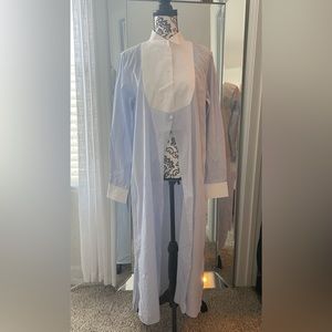 Loewe Striped Shirtdress White/Blue